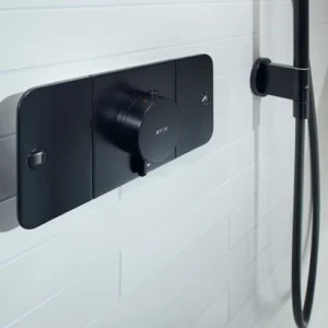 Axor One Thermostatic Module For Concealed Installation For 2 Outlets Matt Black