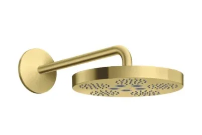 Axor One Overhead Shower 280 1jet With Shower Arm Brushed Brass