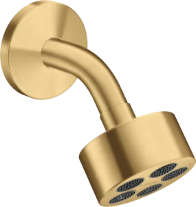 Axor One Overhead Shower 75 1jet Ecosmart With Shower Arm Brushed Gold Optic