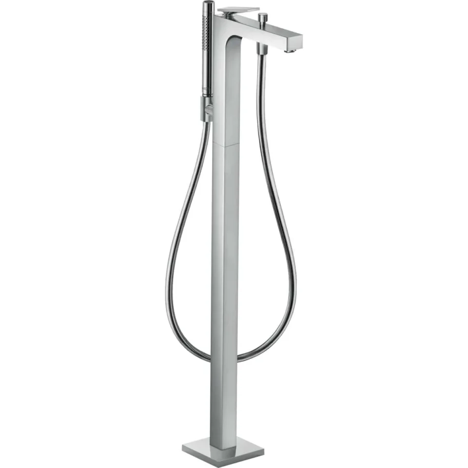 Axor Citterio Single Lever Bath Mixer Floor-standing With Lever Handle Chrome detail view - Image 1