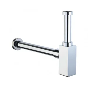 AVA Designer Square Bottle Trap Polished Chrome