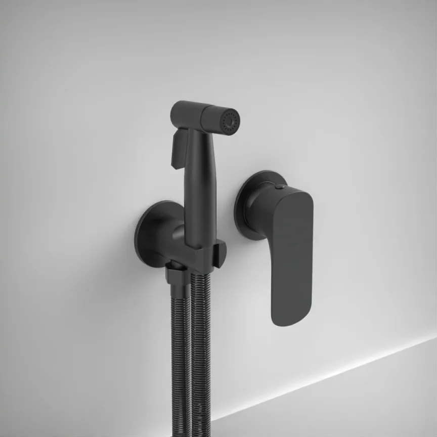 Ava Purity Douche Kit W/ Flanges 3.0 - Brushed Black product image - Image 1