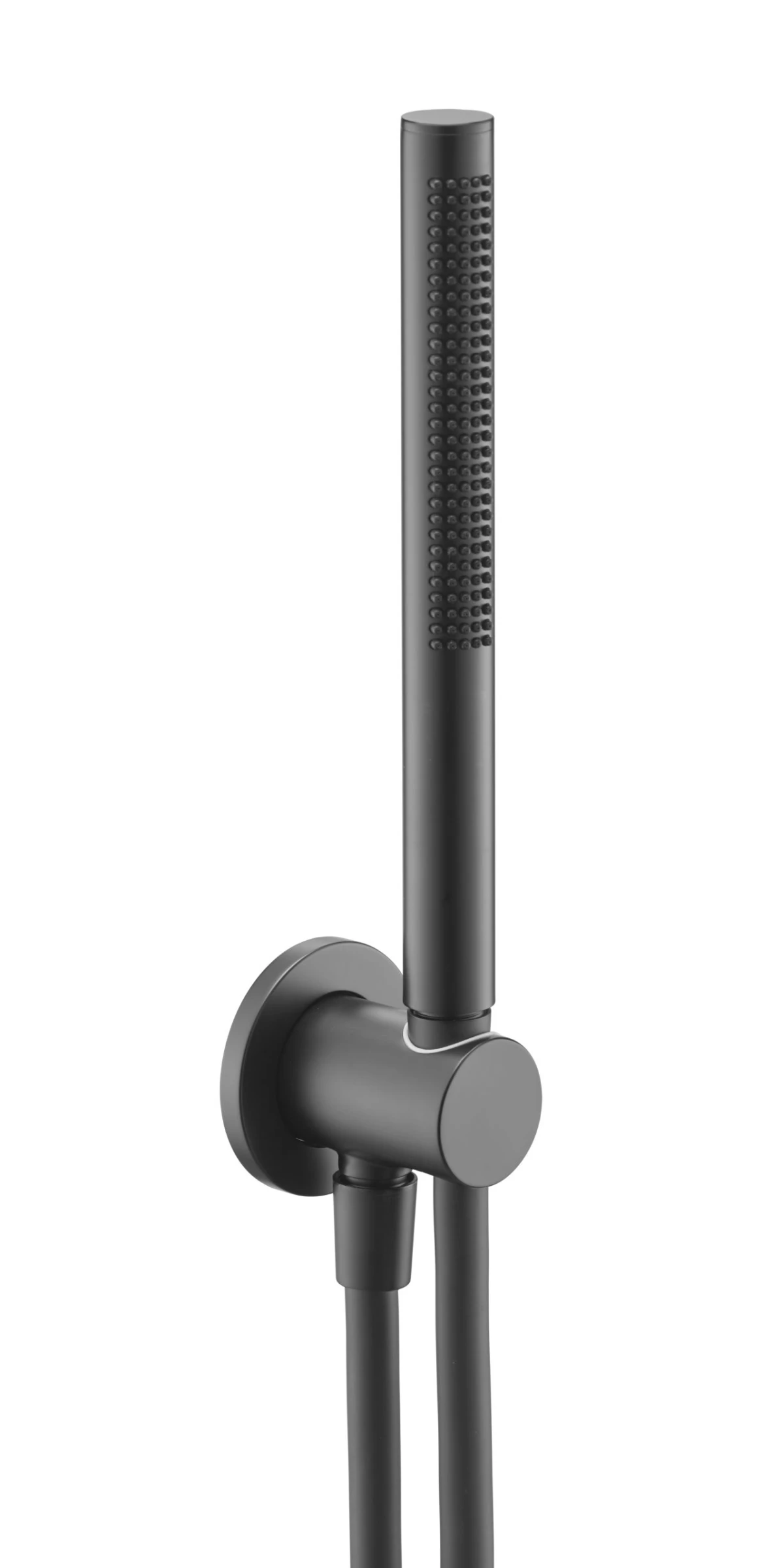 Just Taps Vos Round Water Outlet Hose & H/shower Matt Black