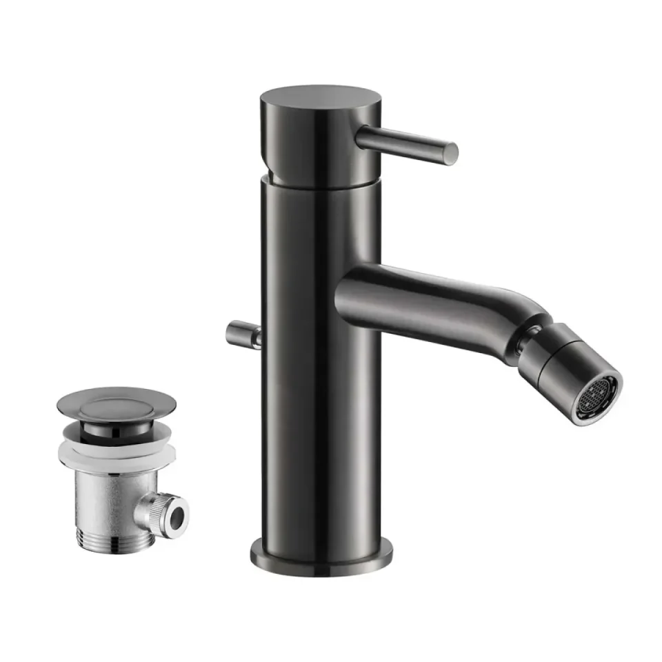 Single Lever Bidet Mixer With Pop up Waste detail view - Image 2
