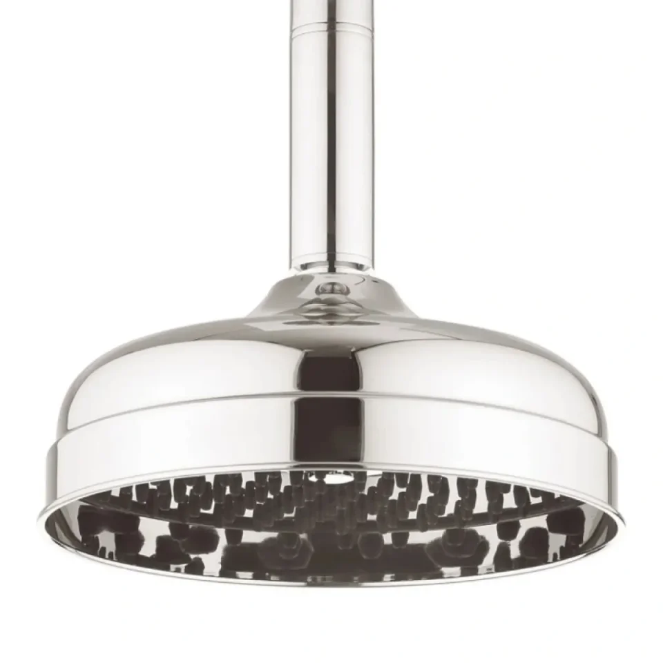 Crosswater Belgravia Shower Head 200mm Chrome detail view - Image 6