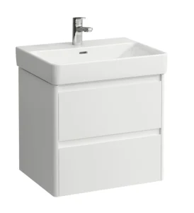 Laufen Base 2.0 Vanity Unit 570 X 445 X 515mm 2 Drawer, For Washbasin 810963 - Matt White