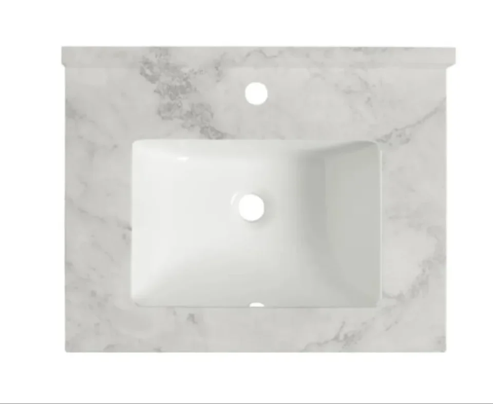 Roper Rhodes 600mm Hampton Undermount Worktop Inc Upstand - Carrara - Image 1