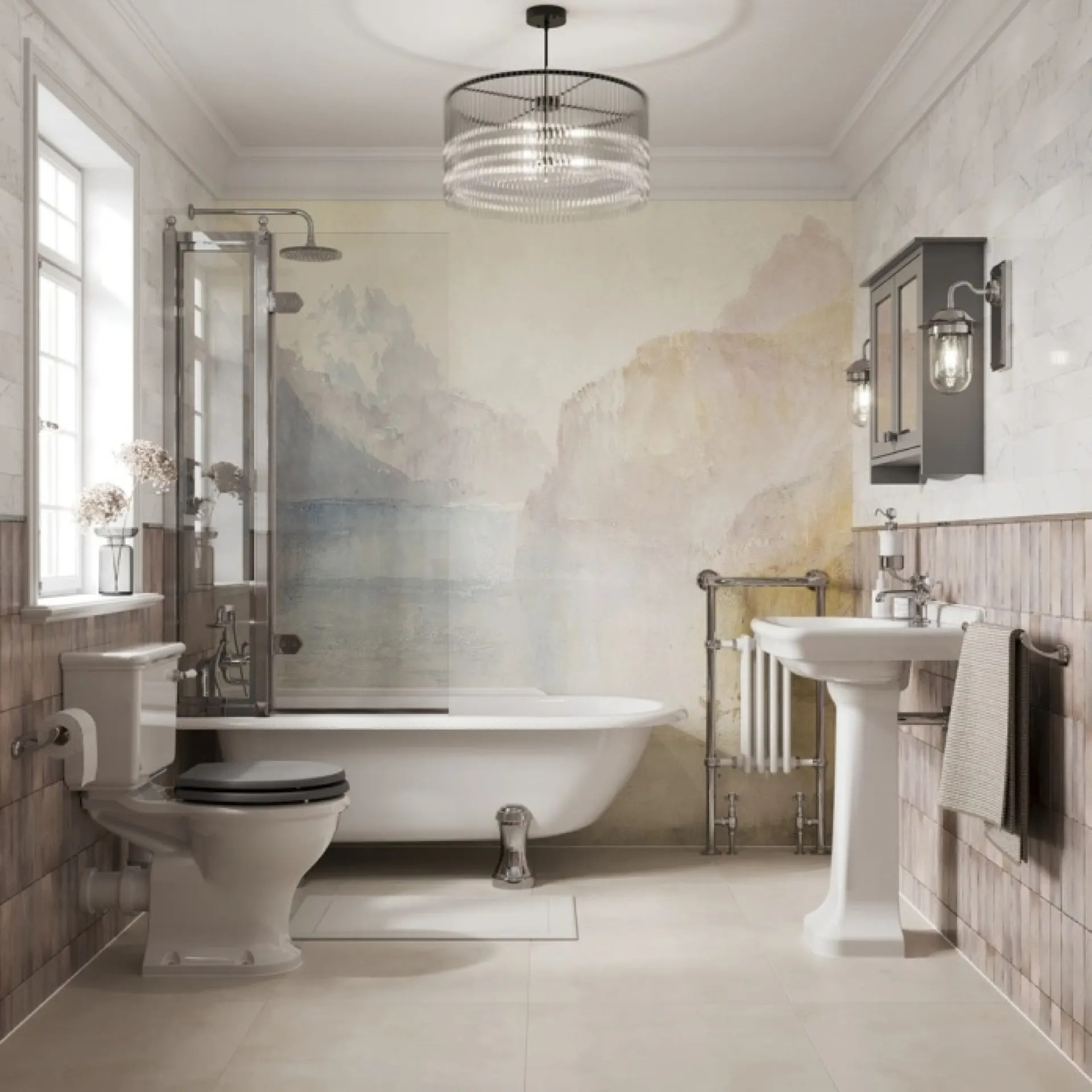 Burlington Guild Closed Coupled Pan White detail view - Image 6