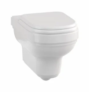 Burlington Riviera Wall Hung WC Pan White - Seat & Cistern Options