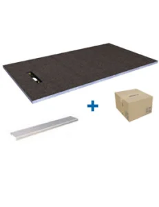London Shower 1300x700mm Linea Level end Drain Wetroom tray