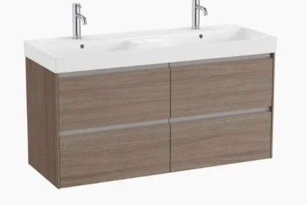 Roca Ona Vanity Unit 2 Drawer 1200mm - Dark Elm product image - Image 1