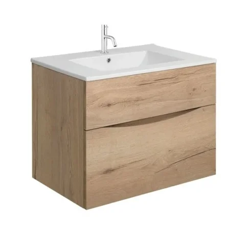 Crosswater Glide Ii 2 Drawer Basin Unit 700 Windsor Oak product image - Image 2
