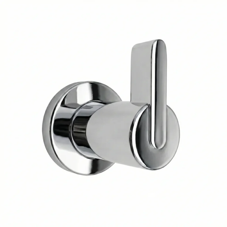 Ava Elegance Stainless Steel Robe Hook - Polished Stainless Steel product image - Image 1