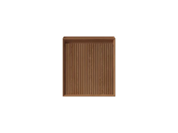 Faeber Mitre Cloakroom Fluted Vanity Unit 450mm - Oak - Left