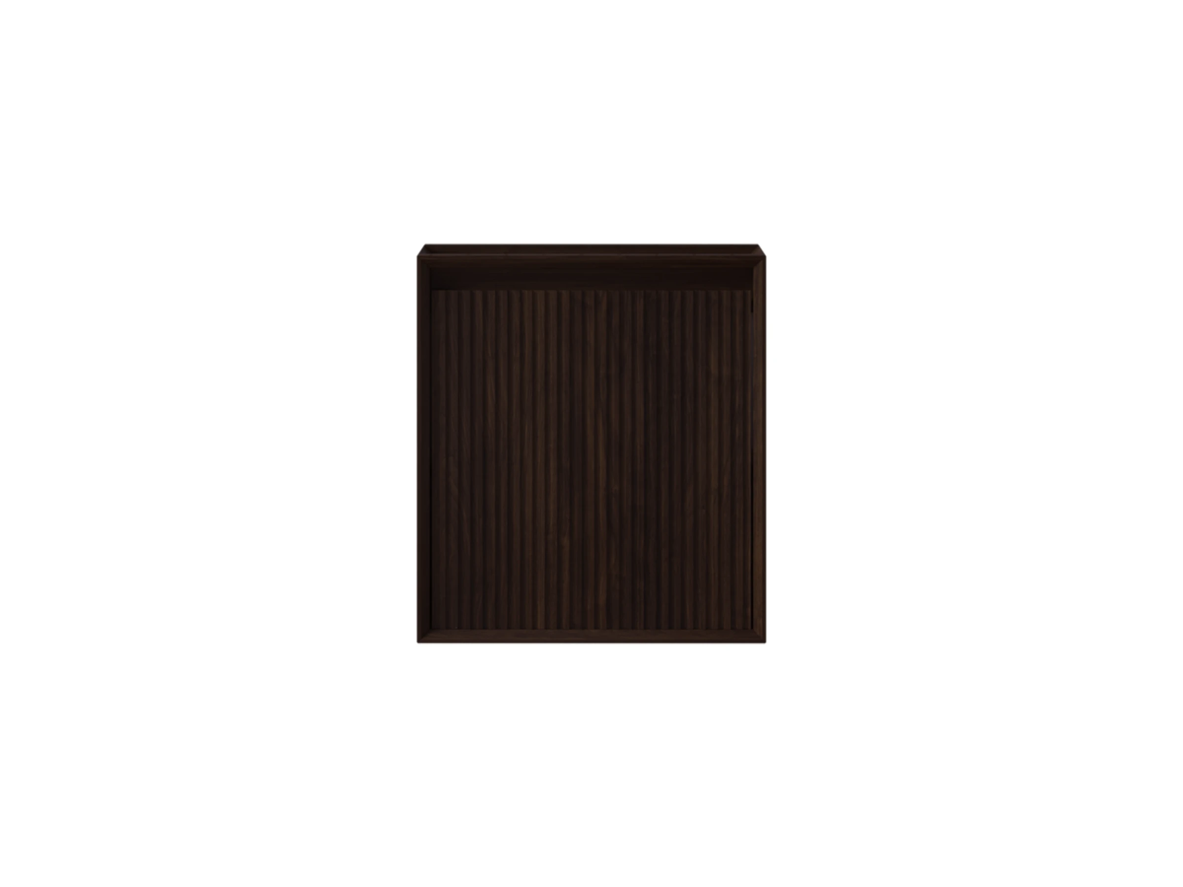 Faeber Mitre Cloakroom Fluted Vanity Unit 450mm - Walnut - Left