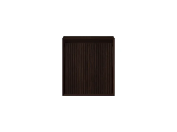 Faeber Mitre Cloakroom Fluted Vanity Unit 450mm - Walnut - Left