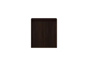 Faeber Mitre Cloakroom Fluted Vanity Unit 450mm - Walnut - Right