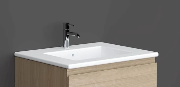 Rak Joy Drop-in Washbasin 61x46cm (1 Tap Hole)
