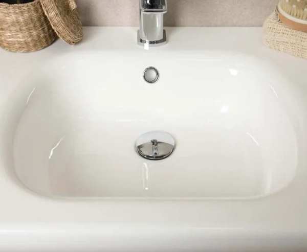 Cubico Link 640mm Resin Basin (designed To Fit Envy And Zen) Inc. Bottle Trap