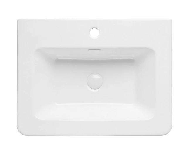 Cubico Eclipse 600mm Ceramic Basin Inc Bottle Trap