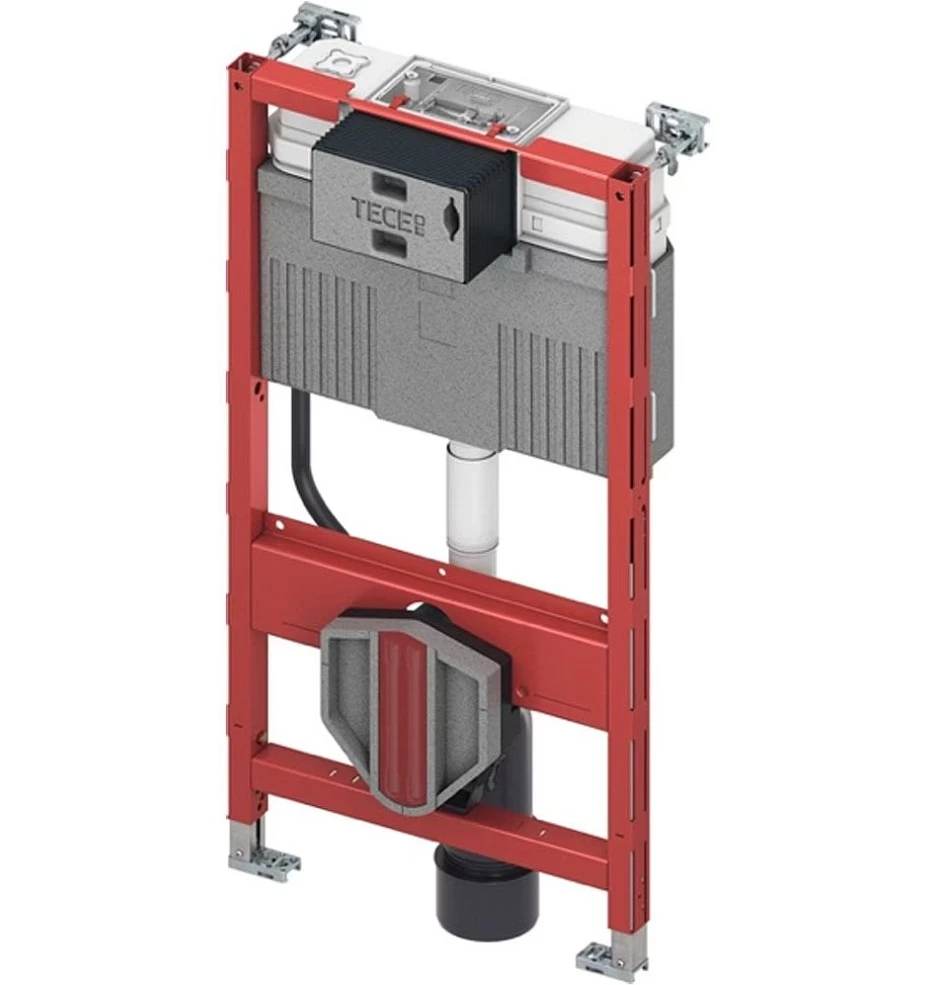 Tece Design Wc Cistern Frame, Front And Top Actuation H980