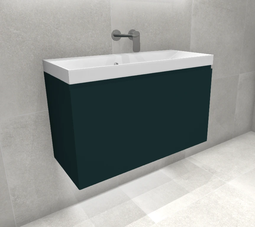 Faeber Mode Mini Unit 800mm RAL 6004 Blue green Matt