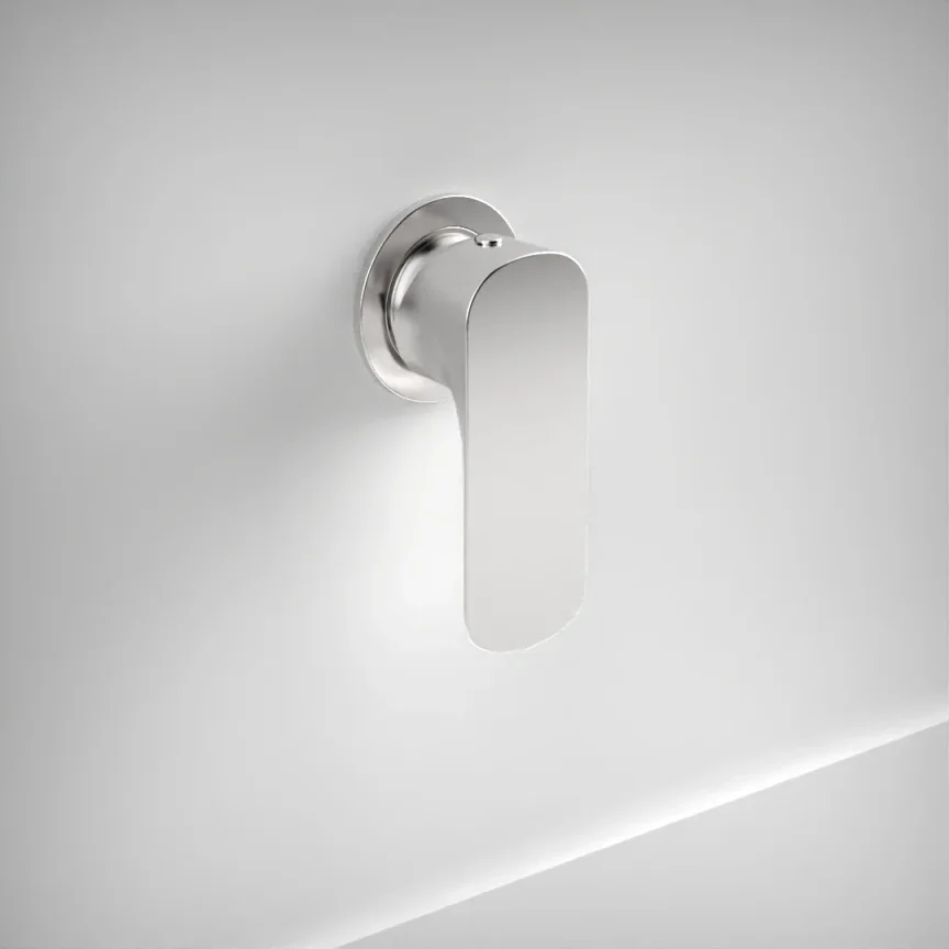 Ava Purity Manual Mixer Valve W/ Flange - Polished Stainless Steel product image - Image 1