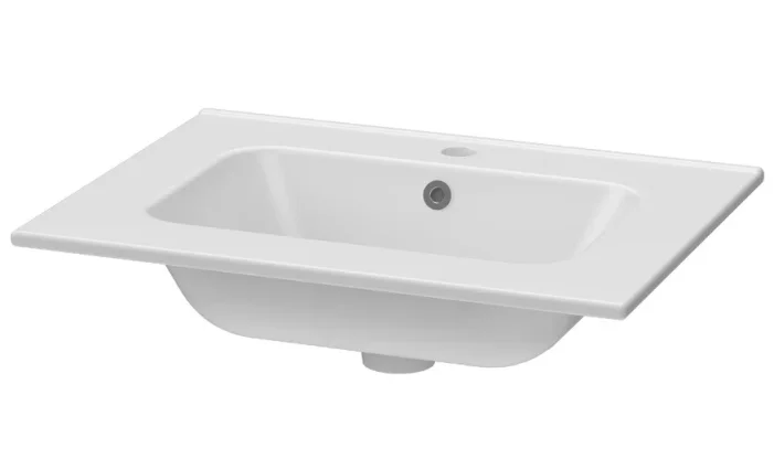 Serrenti Ceramic Vanity Basin 610 White product image - Image 1