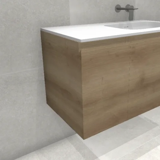 Faeber Mode 30 Side Unit 1 Drawer  Light Slap Oak product image - Image 1