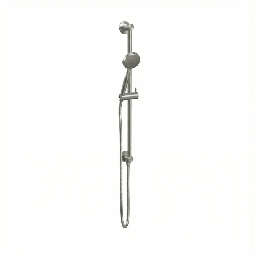 Ava Integrated Single Function Round Slide Rail Kit - Brushed Stainless Steel product image - Image 1