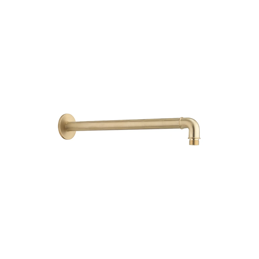 Crosswater MPRO Industrial Shower Arm Brushed Brass Unlaquered