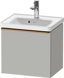 Duravit D-neo Vanity Unit Wall-mounted Concrete Grey Matt W/ Bronze Handle