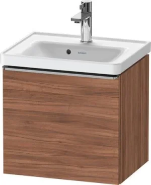 Duravit D-neo Vanity Unit Wall-mounted Walnut Matt W/ Stainless Steel Handle product image - Image 1