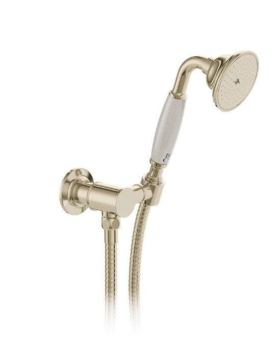 Booth & Co. Single Function Mini Kit With Outlet And Bracket Nickel & Crackled White