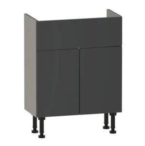 Brecon Basin Unit 600 Two Door Standard - Soft Graphite