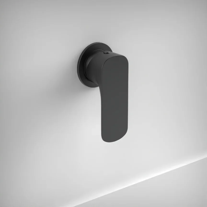 Ava Purity Manual Mixer Valve W/ Flange 3.0 - Brushed Black product image - Image 1