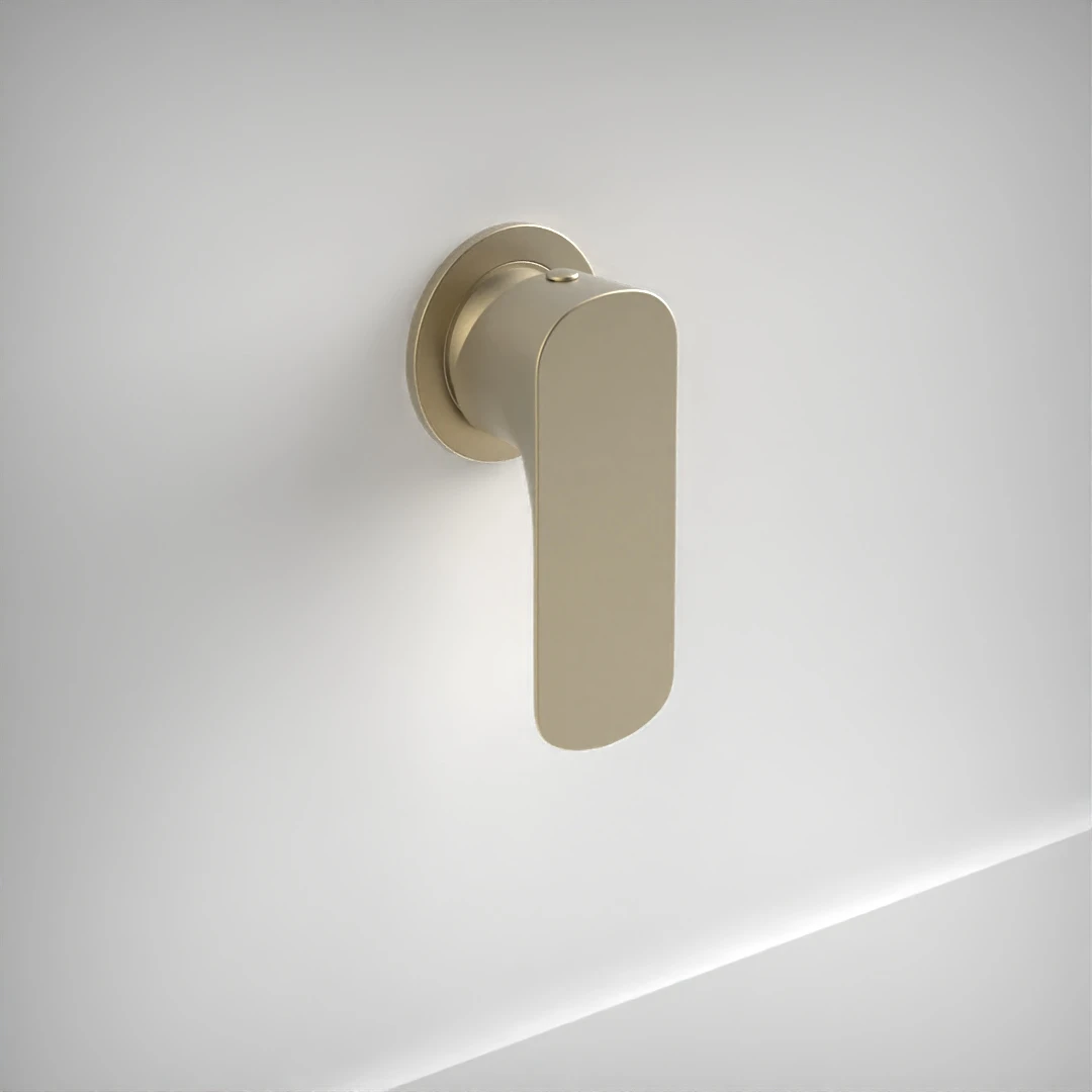 Ava Purity Manual Mixer Valve W/ Flange 3.0 - Brushed Brass Pvd