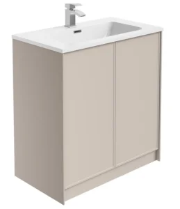 Cubico Kolton French Blush 800mm Floor Standing Vanity Unit With Basin Inc. Bottle Trap