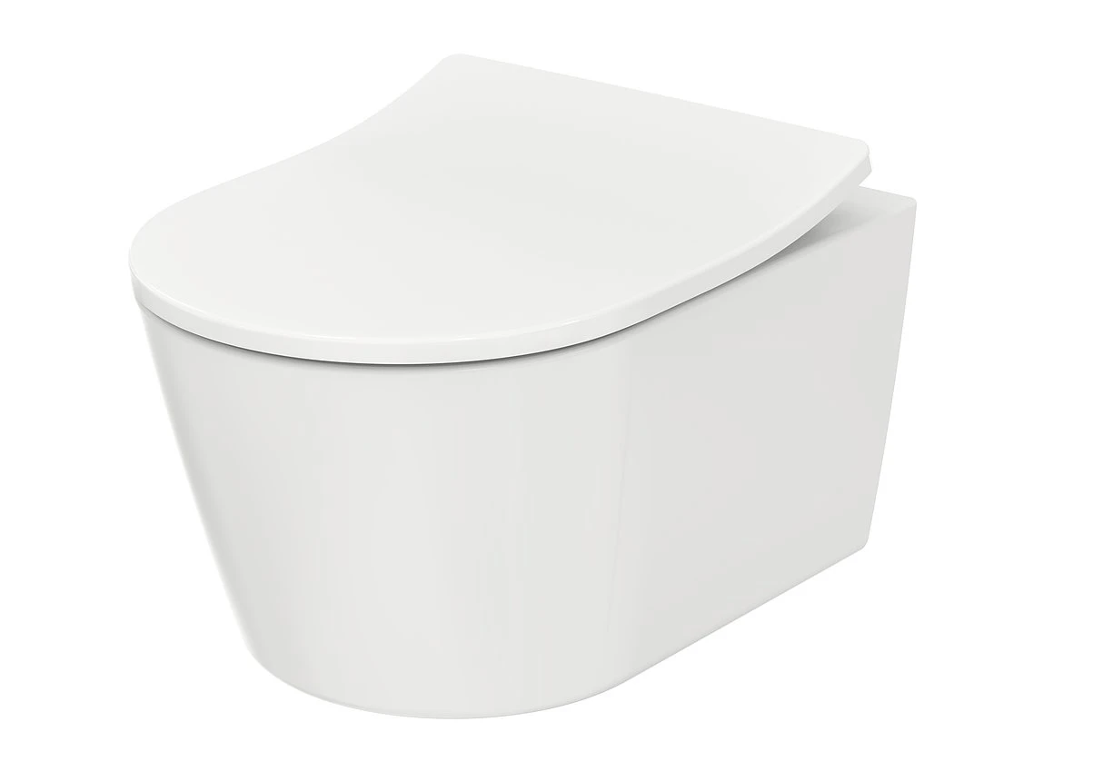TOTO RP Washdown Round Wall Hung Rimless Toilet Pan