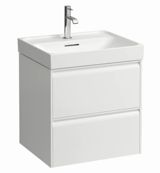 Laufen Meda Vanity Unit 550 X 450 X 515mm 2 Drawer For Washbasin 8.1011.2 - Matt White