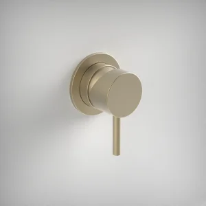 Ava Trend Manual Mixer Valve W/ Flange - Brushed Brass PVD
