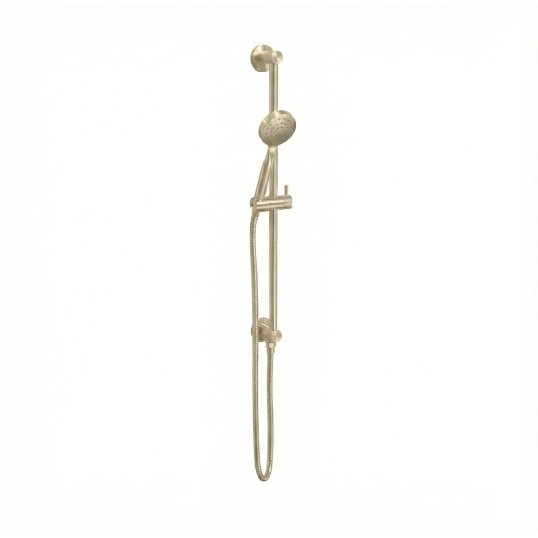 Ava Integrated Single Function Round Slide Rail Kit - Brushed Brass