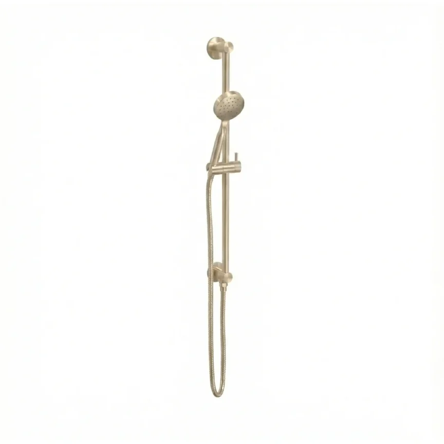 Ava Integrated Single Function Round Slide Rail Kit - Brushed Brass product image - Image 1