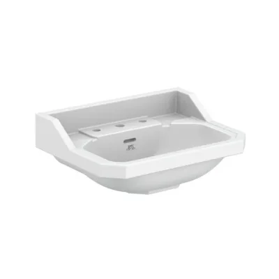 Lefroy Brooks Charterhouse Basin 3 Tap Hole - White product image - Image 1