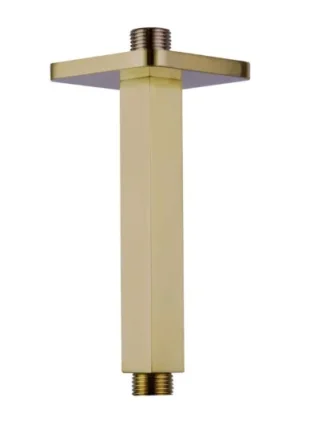 Just Taps HIX Ceiling Shower Arm Brushed Brass product image - Image 1
