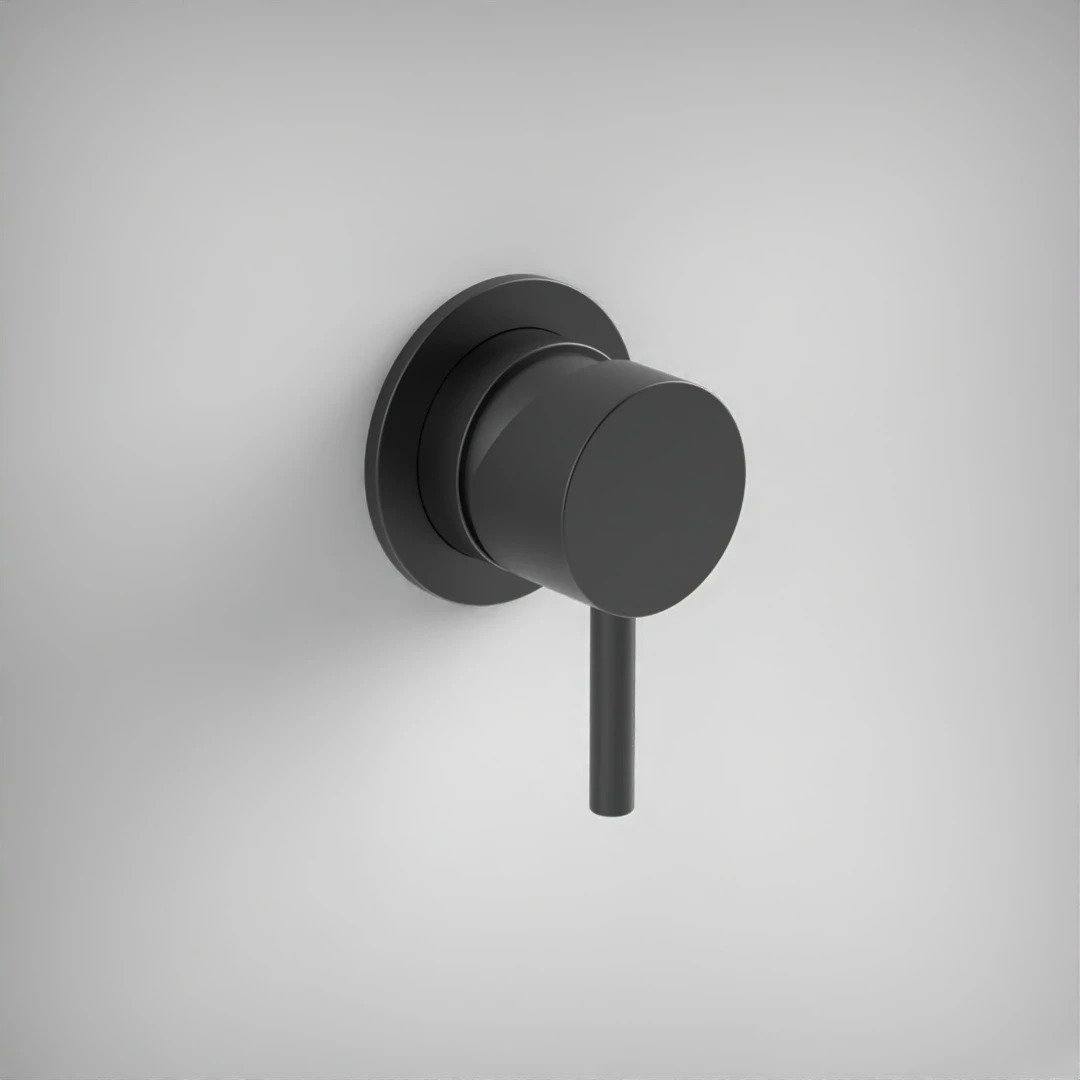 Ava Trend Manual Mixer Valve W/ Flange - Brushed Black