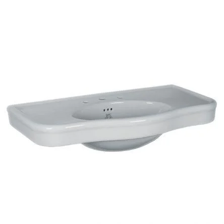 Lefroy Brooks La Chapelle 100cm Console Basin 3 Tap Hole - White