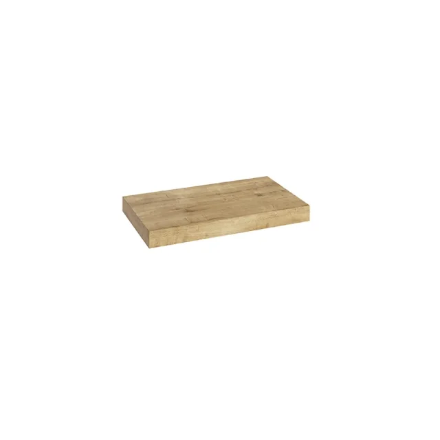 Abacus Concept Cloud 80cm Halifax Oak Shelf Comprises; 1x Cloud 80cm 2x Concealed Wall Brackets product image - Image 1