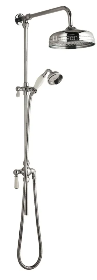 Hudson Reed Rigid Riser Kit Chrome/white product image - Image 1