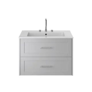 Heritage Lynton 800mm Wall hung Vanity Unit Dove Grey product image - Image 1